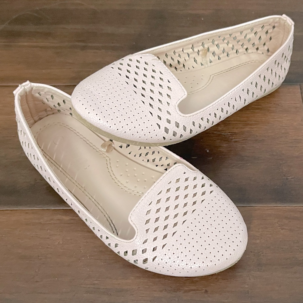 Girls Link Comfort Upgrade Pink Patent Slip Dress Shoes Sz 13